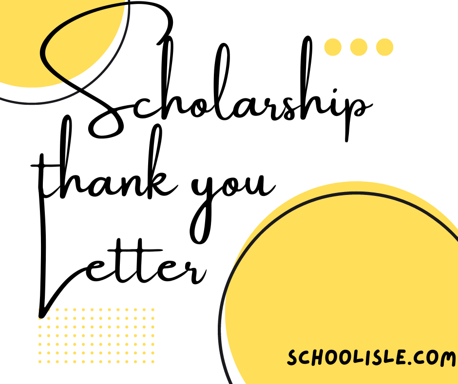 How to write a scholarship thank you letter