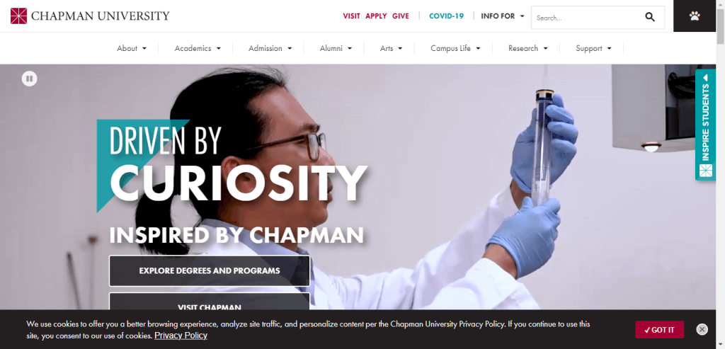 Chapman Acceptance Rate 2023 | Apply for Chapman Admissions